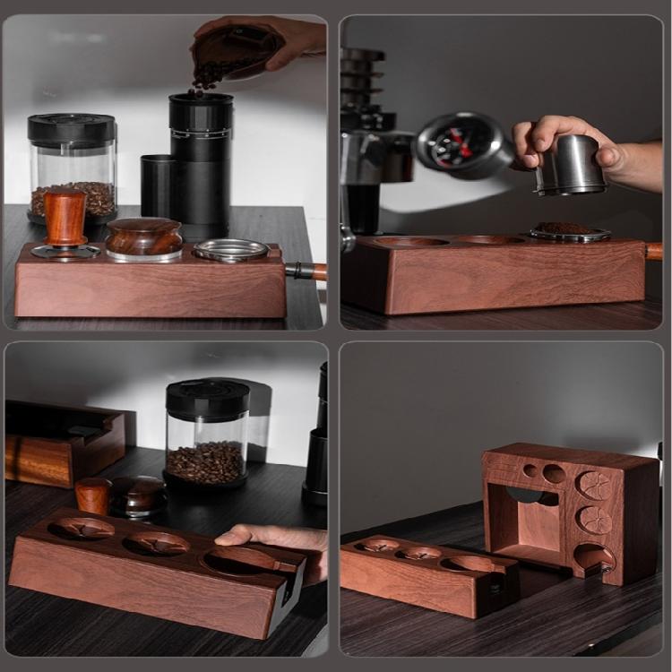 Coffee Tamper Station Coffee Portafilter Holder Tamping Station Coffee Portafilter Organizers Plastic Texture for Coffee