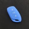 Silicone rubber car key fob case cover set skin protector for MG ZS EV HS 3button key