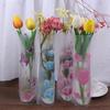 Hot Home Flower Vase Decoration Home Plastic Vase Modern Creative White Imitation Ceramic Flower Pot Hydroponic Home Decoration
