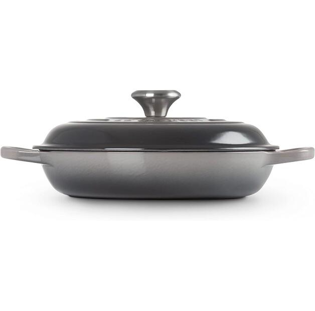 Сковорода Le Creuset, чугунная, круглая, 26 см, 2,2 л, кремень (21180264442430)