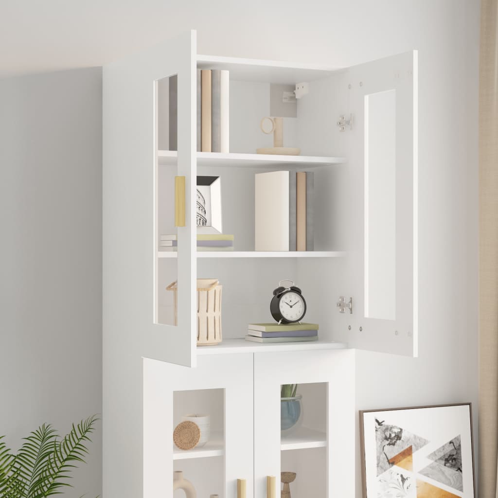 Vidaxl Wall Cabinet, White, 69.5X34X90 Cm