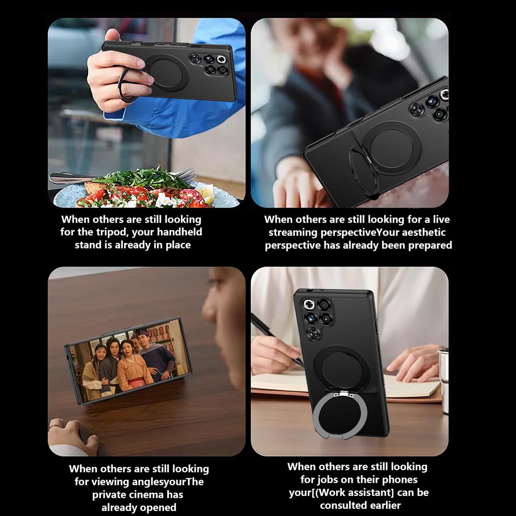 Für ZTE Nubia RedMagic 11 Air Hülle Hart Mit Ringständer Magnetisch MagSafe Schutz-Rückseite Für RedMagic 11 10 Pro+ Air Hülle
