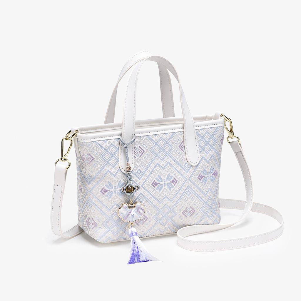 Women's Bag, National Style Vegetable Basket Bag, Bucket Bag, Women's Portable Small Satchel, Mini Small Bag.