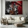 Led Zeppelin Wandteppich Ästhetischer Wandbehang Bedruckter Stoffdecke Dekorative Wandteppiche für Schlafzimmer Wohnzimmer Heimdekoration