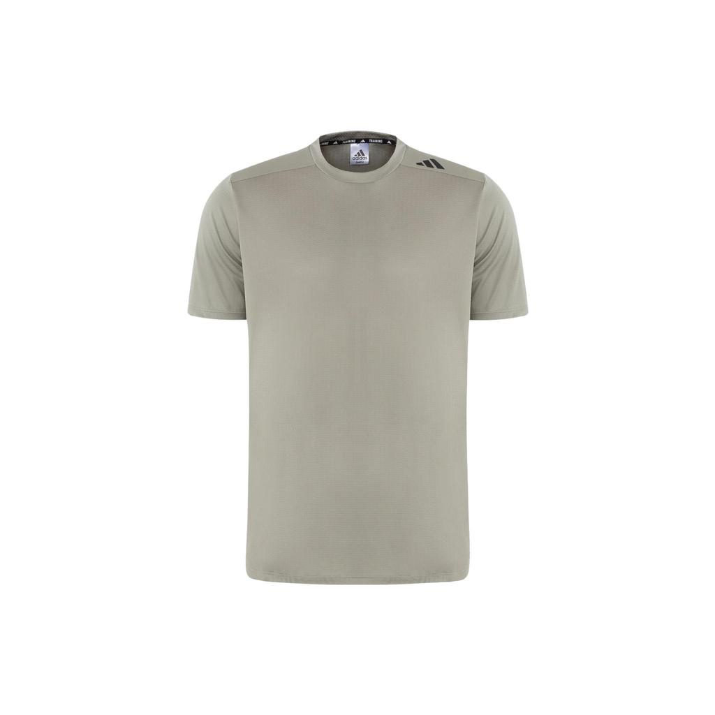 New Adidas HIIT T Shirt Men's Pebble Silver Gray IB9091