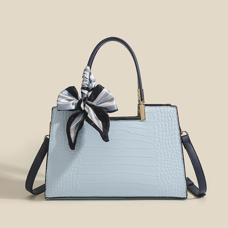 

Подарочный пакет ко Дню матери Женская сумочка Новый шелковый шарф-бант Большая вместимость Одноплечевая сумка-кроссбоди Сумка для мамы