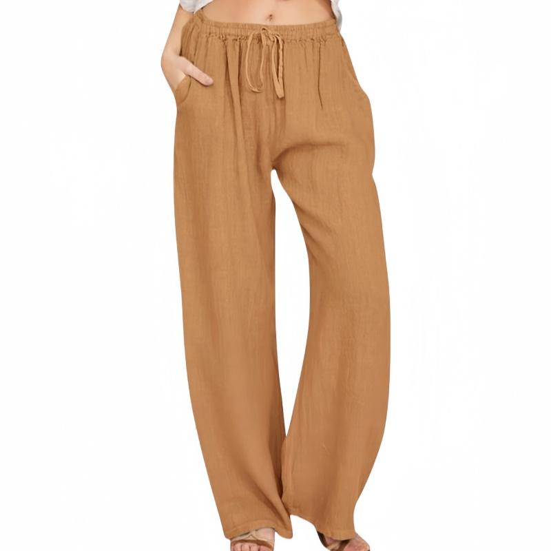 

Женские повседневные летние широкие брюки с завязками и карманами XXXL белый