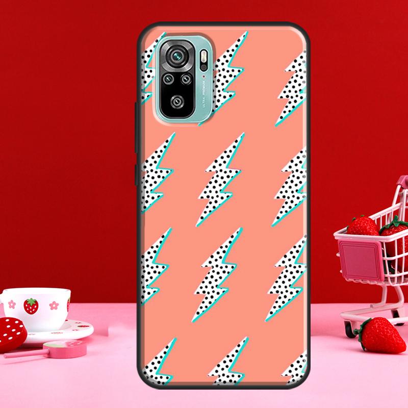Preppy Sterne Blitzrosa Für Xiaomi Redmi Note 8 9 10 11 Pro Note 10S 9S 11S Hülle Für Redmi 9 10 9T 9A 9C Coque