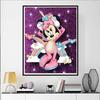 Disney Diamond Painting Minnie Mouse Pajamas Dreamy and Healing Illustration Mosaic Embroidery Diamond Painting Cross stitch Home Decoration 5D DIY