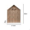 Rustikaler Schlüsselhalter aus Holz mit Aufbewahrung - Wand-Organizer für den Eingangsbereich