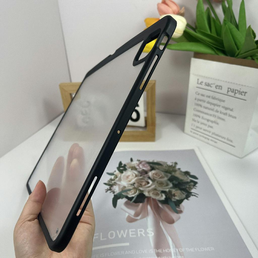 For iPad Pro 13 (2024) Case Acrylic+PC Matte Tablet Cover with Pencil Holder