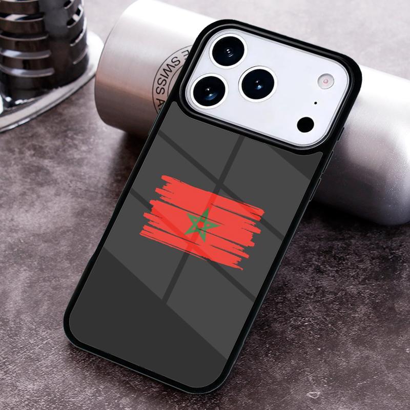 Maroko Maroc Marocká vlajka Pouzdro na telefon pro iPhone 17 16 15 Pro Max Air 14 13 12 11 Plus Nárazuvzdorný Capa Kryt