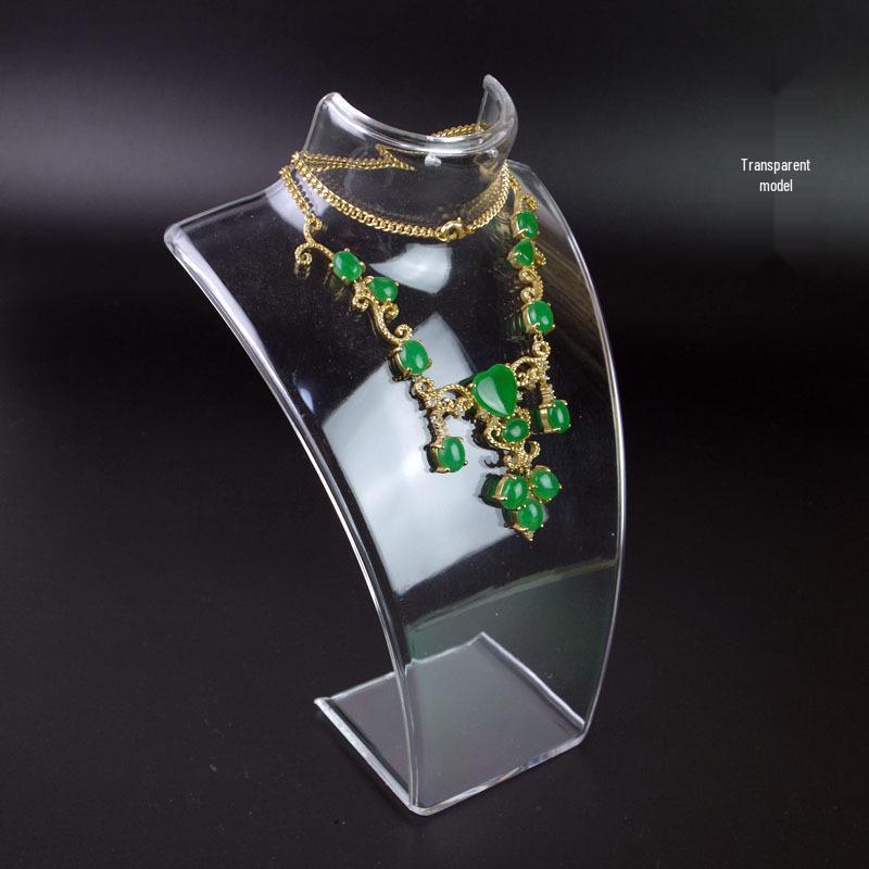 Acrylic Necklace Display Stand Mannequin Prop