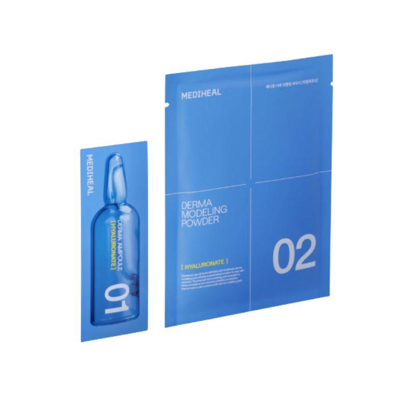 Mediheal Derma Modeling Pack Hyaluronic Acid Deep Hydration Treatment Mask Ampoule 10ea + Powder 300g