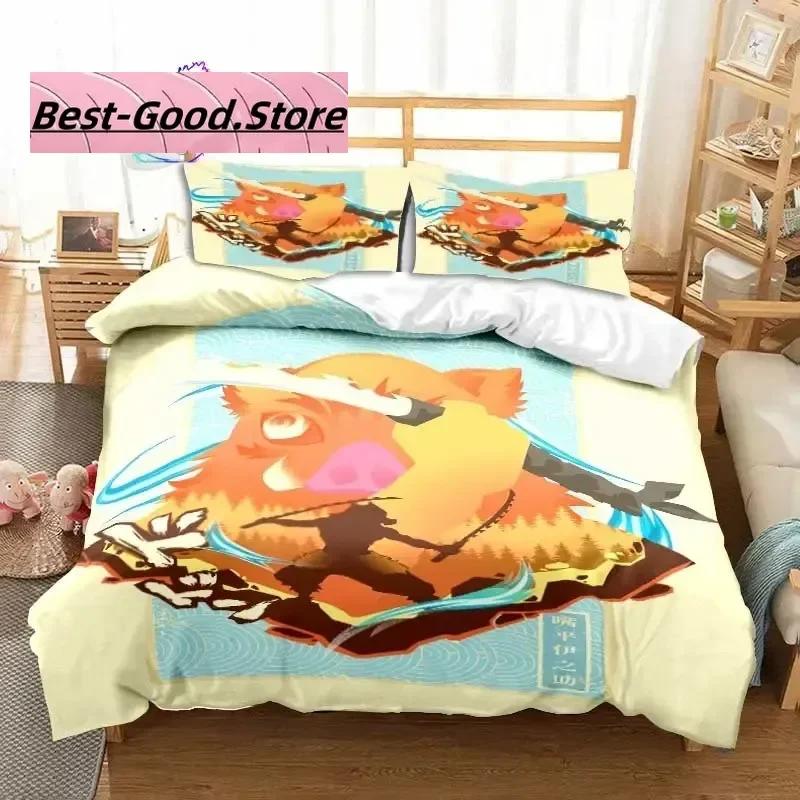 Hashibira Inosuke Anime Demon Slayer Set Biancheria da Letto Singolo Twin Full Queen King Size Set Letto Adulto Bambino Camera da Letto Stampa 3D