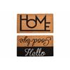 Coconut Fiber Doormat - Muscaridecoración - 75x45 Cm - 1.5 Cm Thickness - Two Assortments - Durable - Natural