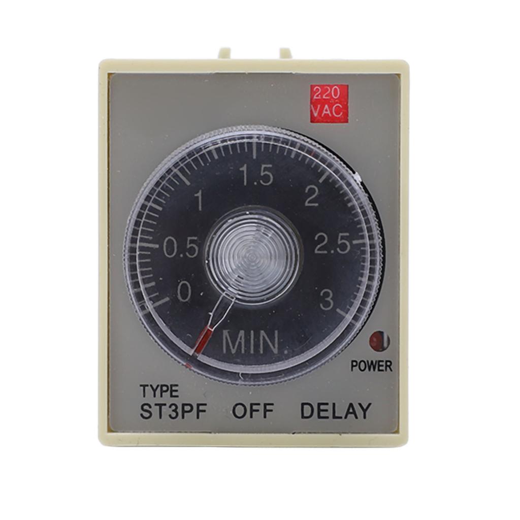 BERM Power Off Delay Relay Knob Control Timing Timer High Accuracy AC200?220V ST3PF