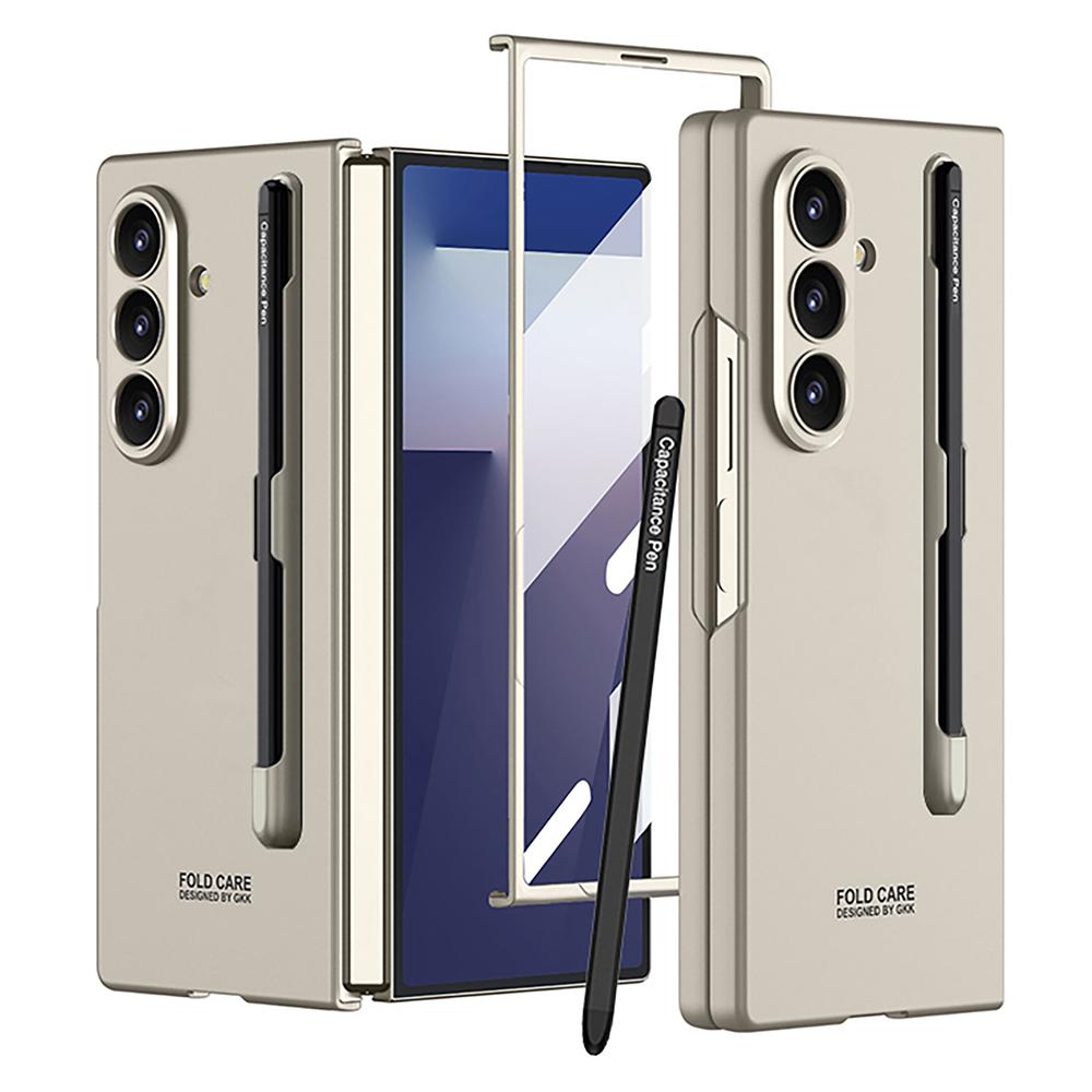 GKK For Samsung Galaxy Z Fold7 5G Case with Stylus PC+Tempered Glass Slim Phone Back Cover