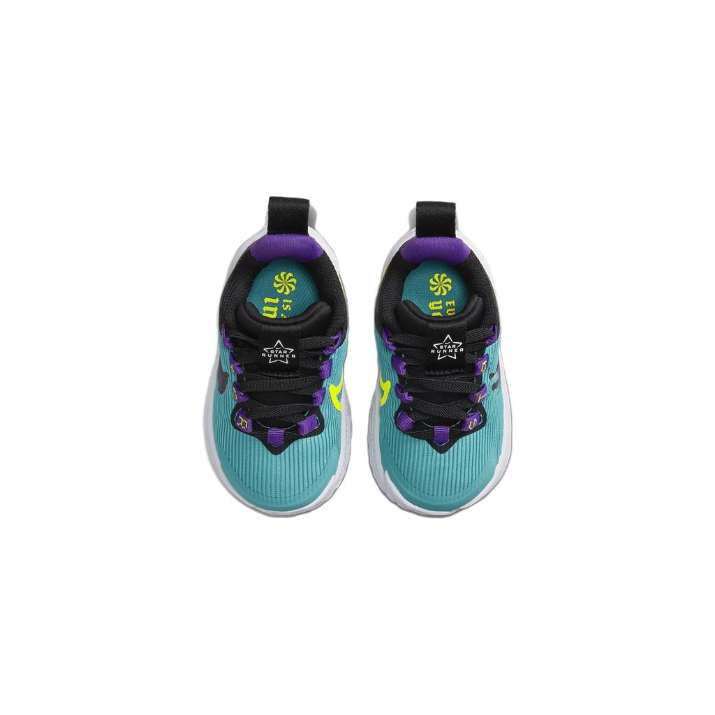 New Nike Star Runner 4 Slip-Resistant Low-Top Toddler Shoes Blue Purple Infant And Toddler FJ1807-300