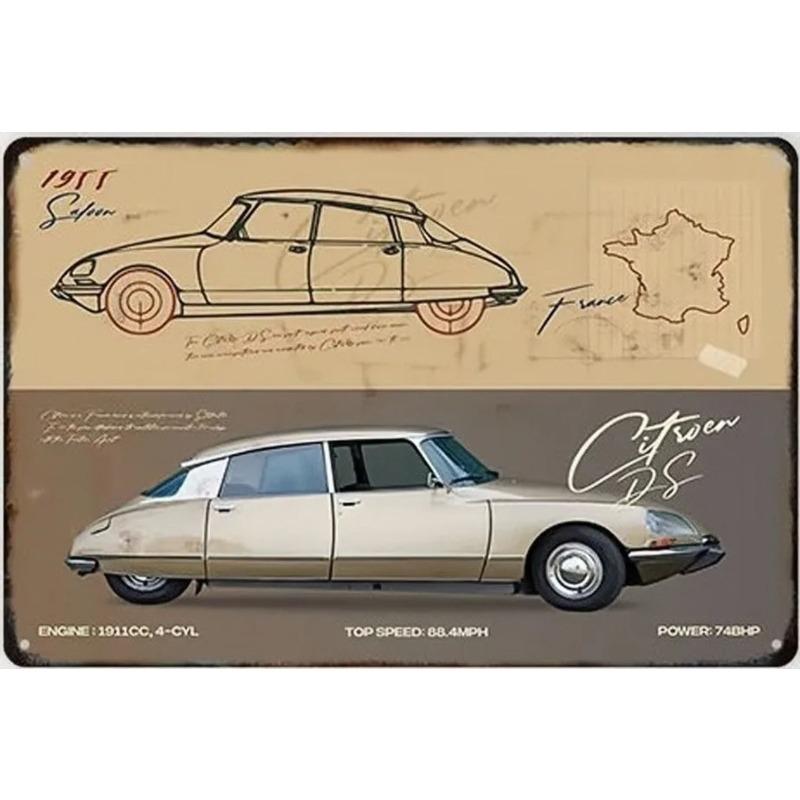 Garage Bar Metal Sign Vintage Wall Decor 20x30cm