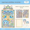 Little Mochi MoeKko Dress-up Jelly Stickers DIY Journal: Educational Sticker Book for Girls
