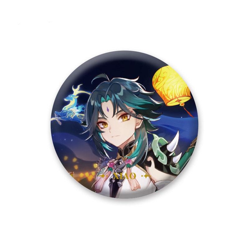 Sunsyea Genshin Impact Official Merch miHoYo Original Authentic Theme Series Badge Xiao Kazuha Zhongli Shogun Venti Klee Yelan