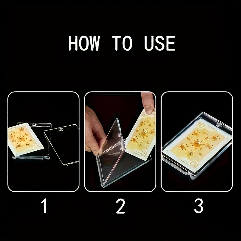 5/10pcs Transparent Display Boxes with Magnetic Closure, Plastic Storage Cases for Credit Cards, Organizer for Business Cards