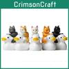 Cat Pvc Duck Cartoon Animal Figurines For Home Office Decor And Gift Giving