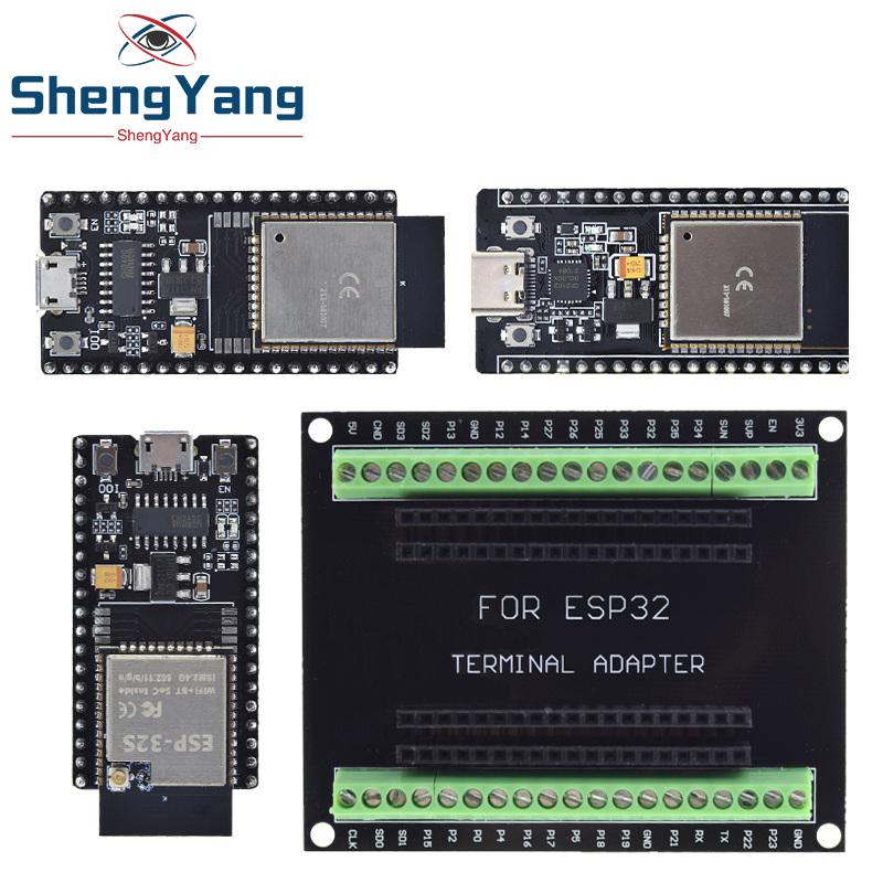 TZT ESP32 Development Board ESP-32S NodeMCU-32S MICRO/TYPE-C Wireless Module WiFi+Bluetooth ESP-32 IOT Expansion Board