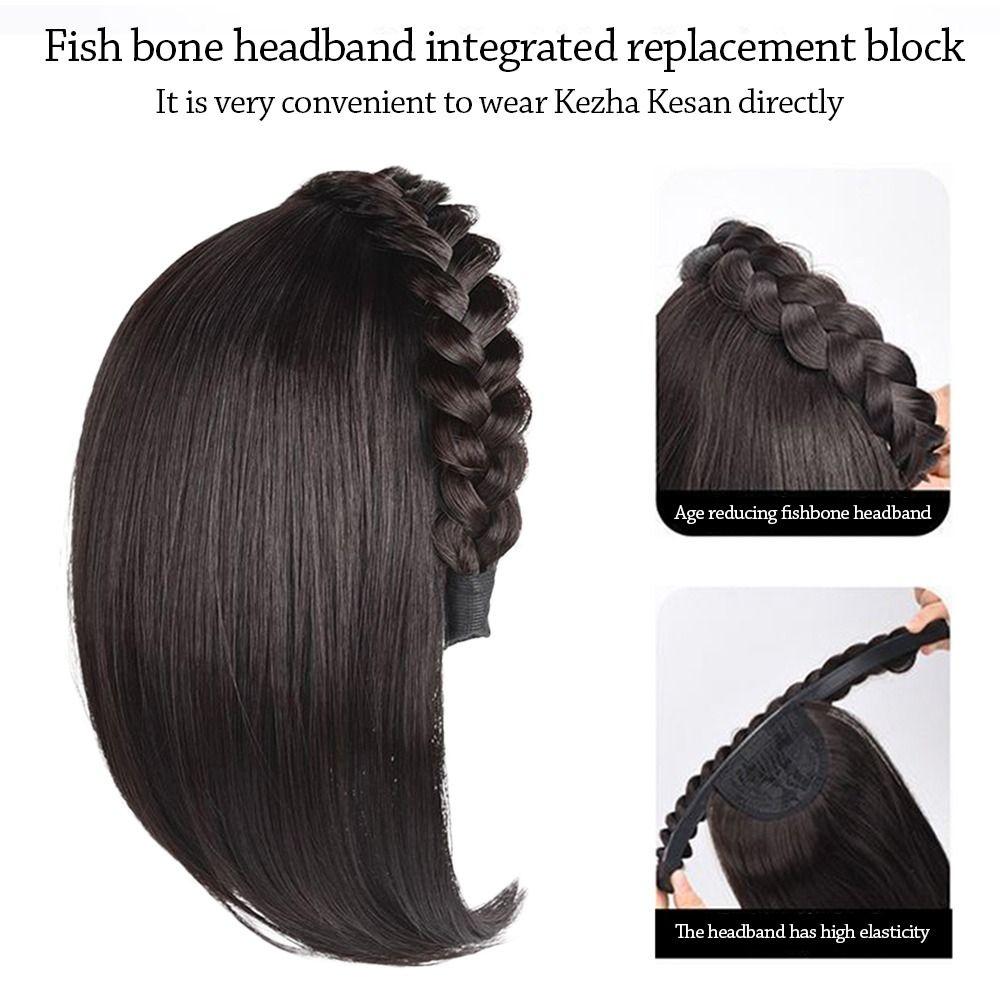 3D Paruka Čelenka Přírodní Příčesky Módní Syntetická Čelenka pro Ženy