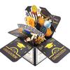 Paper 3D Pop Up Graduation Greeting Card Handmade Wishing Congrats Grad Card Unique Funny Graduation Gift Card Party Decoration