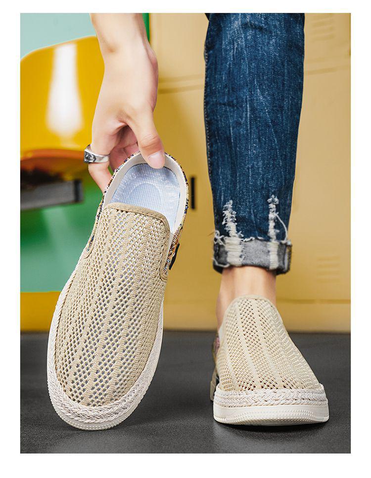 Men's Summer Mesh Slip-On Backless Beach Slippers