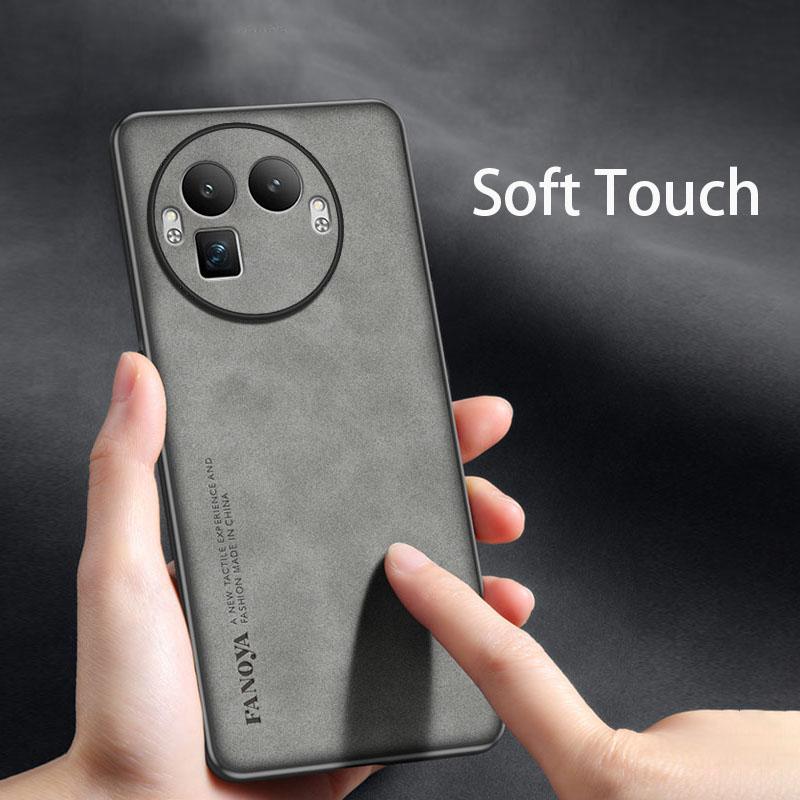 Retro Leather Skin Feel Case For Realme GT8 Pro Realme GT 8 Pro RealmeGT8Pro G Shockproof Matte Silicone Soft Case Cover