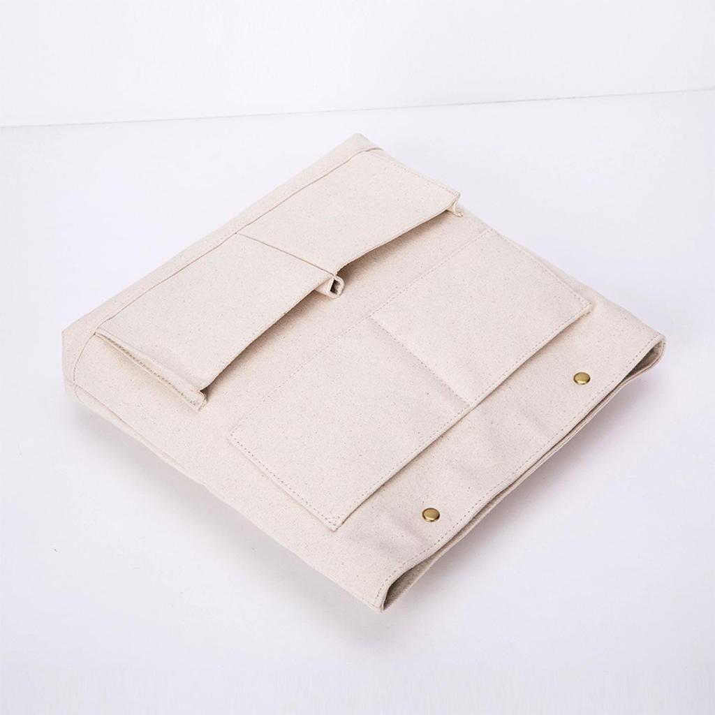YONBEN Cosmetic Bag Handbag Insert, Canvas Wallet Organizer, Organizer Insert, Cosmetic Bag (L, Beige)