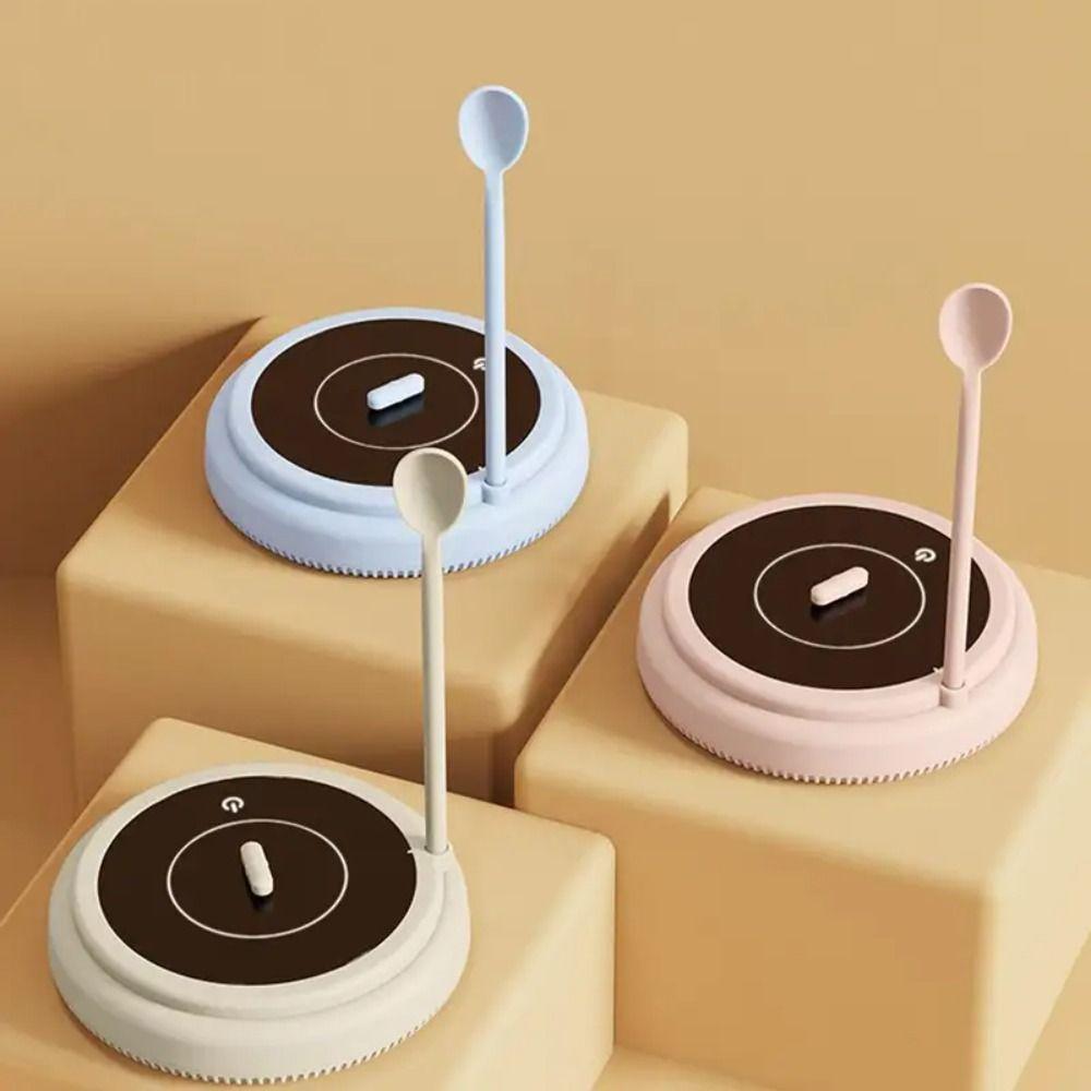 USB Charging Electric Milk Coffee Blender Automatic with Spoon Mixer High Speed Rotation Magnetically Levitated Stirring Capsule