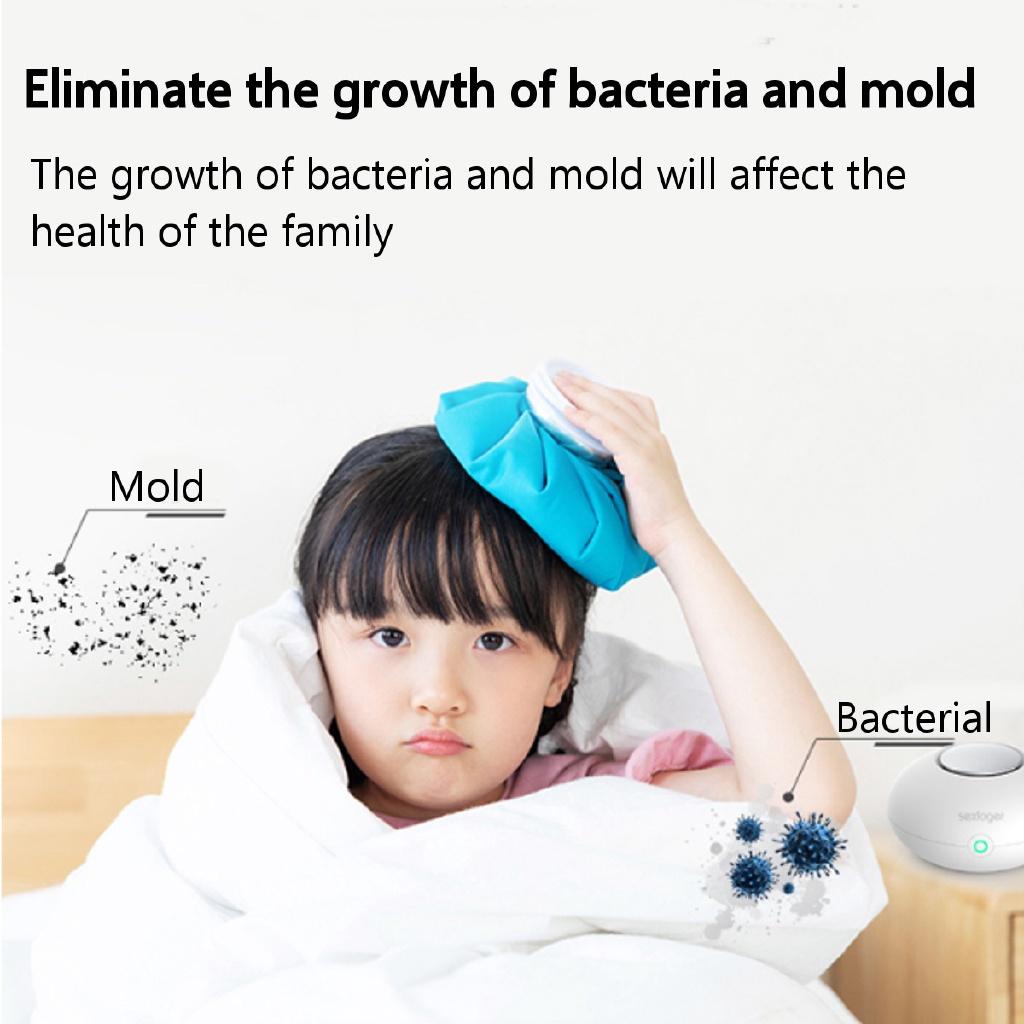 0.4W Mini Ozone Generator Deodorizer Air Purifier USB Rechargeable Fridge Purifier Portable Air Small Space Clear Odor