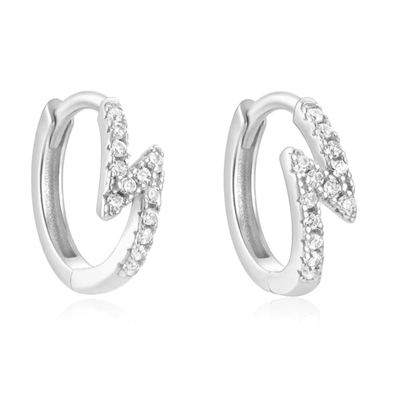 

Shandtsuki ring earrings ladies earrings hoop earrings dangling earrings zirconia drop earrings simple business earrings Compatible with metal