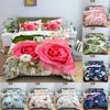 Leaves Duvet Cover Set 3D Flower Printed Bedding Set Comforter Cover With Pillowcase Single Twin King Queen Bedclothes