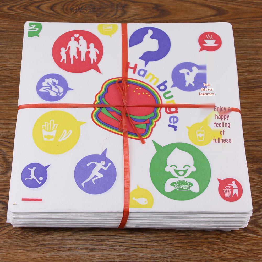 Oil-Proof Hamburger & Baking Wrapping Paper - 900 Disposable Sheets, Free Shipping