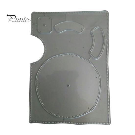 

1 комплект, декоративный штамп, практичный трафарет для тиснения из углеродистой стали с гладкими краями для скрапбукинга серебряный