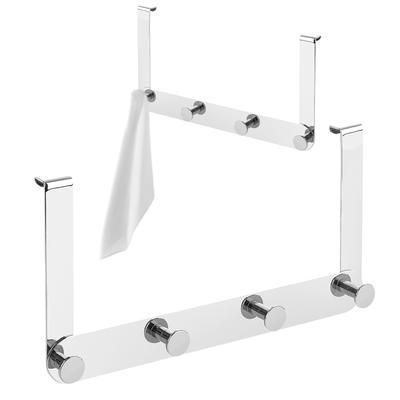 SHOWER CABIN HANGER, Quadruple Towel Hook, Steel, Chrome