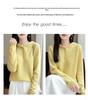 2026 A/W Women's Pure Wool Hooded Knitwear - Long Sleeve, Buckle Closure, Solid Color, Loose Fit Sweater