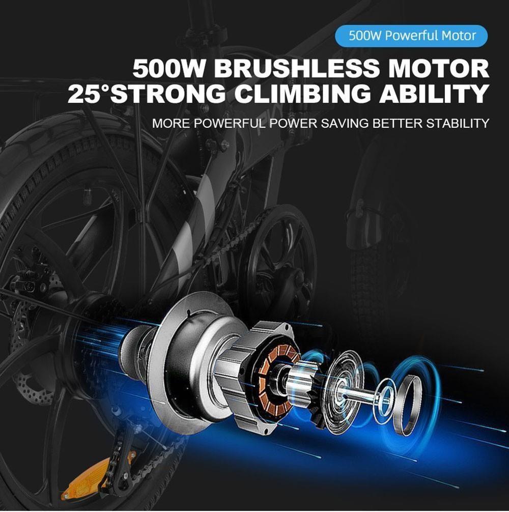 PVY Z20 Pro elektrokolo 500W motor s nábojem 25 km/h Max. rychlost 10,4 Ah Vyjímatelná baterie Dojezd 80-100 km LCD displej – šedý