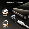 Fast Data Transfer USB Type C Adapter USB-C To USB-C USB-A Female Adapter  Computer