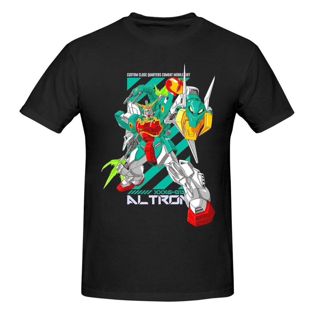 Mecha Warrior Gundam Anime TShirt Cotton Tees Shirt Streetwear Round Neck Tshirt Fashion ShortSleeve Clothes