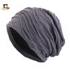 Men's and women's autumn and winter thermal pullover hats, cotton pleated headscarf hats, stacking hats, baotou hats TTM