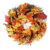 Maple Leaf Wreath Door Hanging Thanksgiving Wreath Halloween Vine Ornament