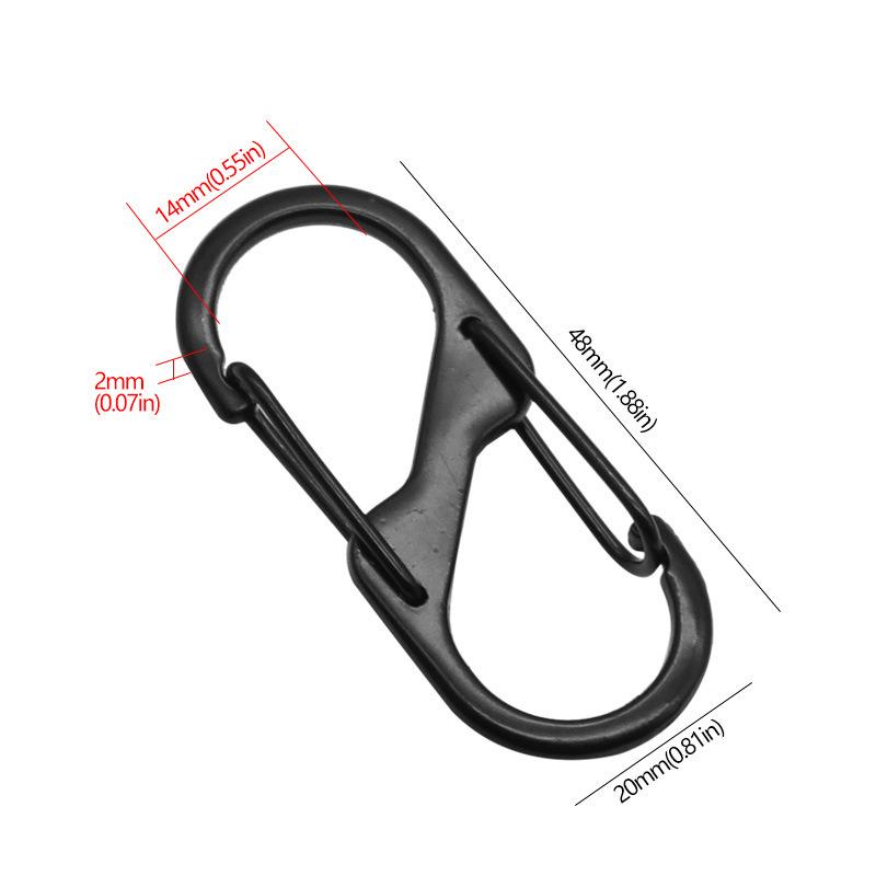 Breloc tip carabină din aliaj de zinc cu eliberare rapidă și cataramă retractabilă