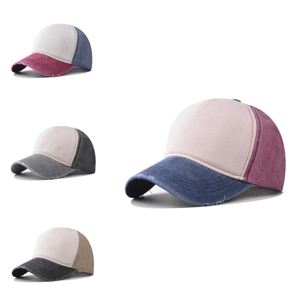 Cotton Washable Baseball Cap With Curved Brim For Men And Women Summer Sun Protection