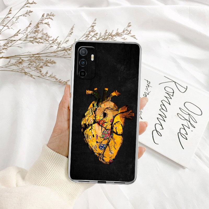 Calm Heart Art Transparent Phone Case for Motorola Moto G40 G04 G05 One Ace Action  Fusion + Plus Hyper Macro Vision Zoom